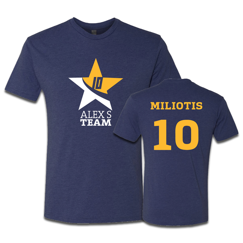 Alex's Team Adult T-Shirt (Blue)