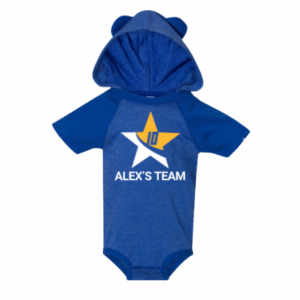 Infant Blue Onesie w/Hood